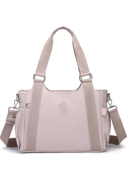 Smart Bags Kadın Omuz Çantası Krinkıl Kumaş  1163 Kum