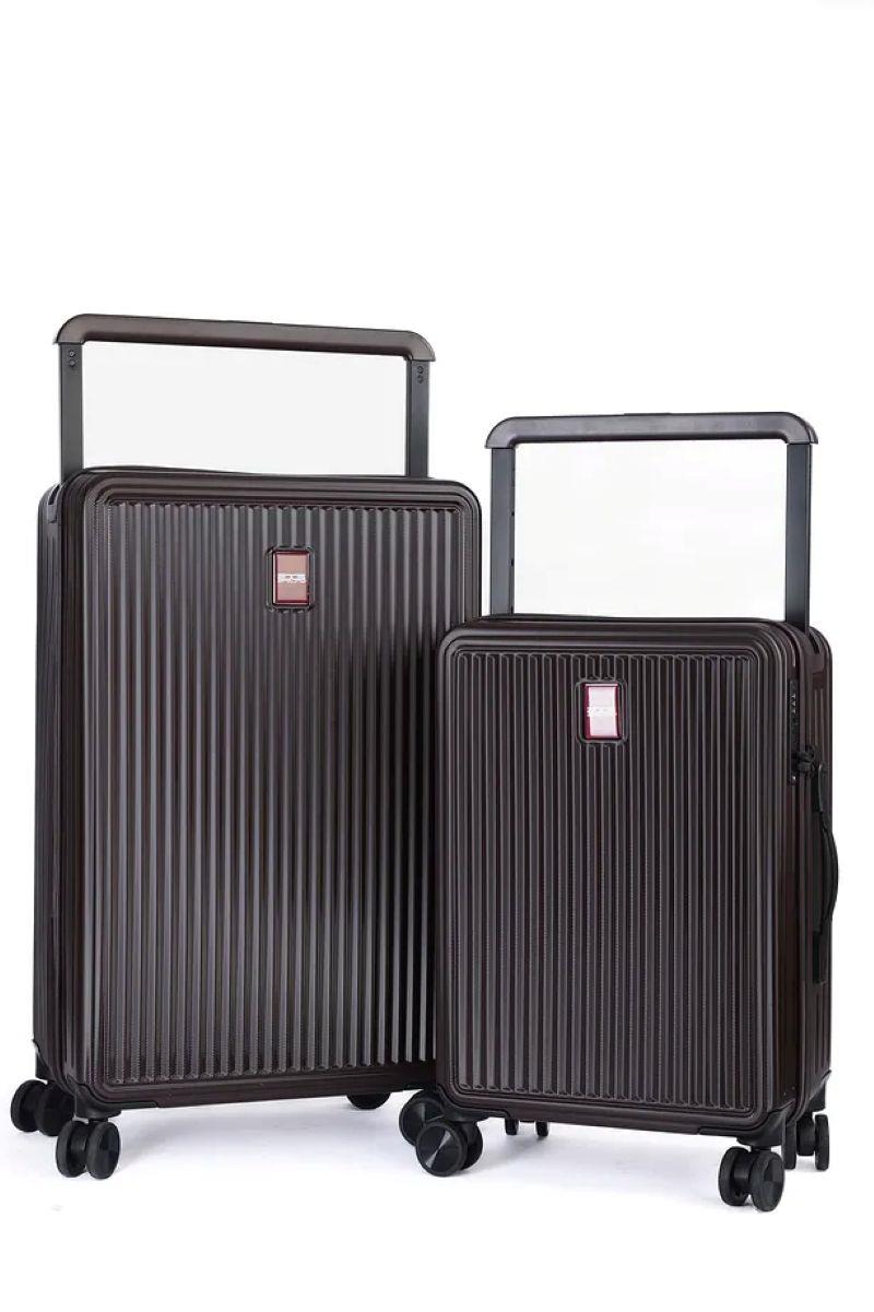 Premium Ultra Güçlü Orta ve Kabin Boy 2 li Valiz Seti - BORDO