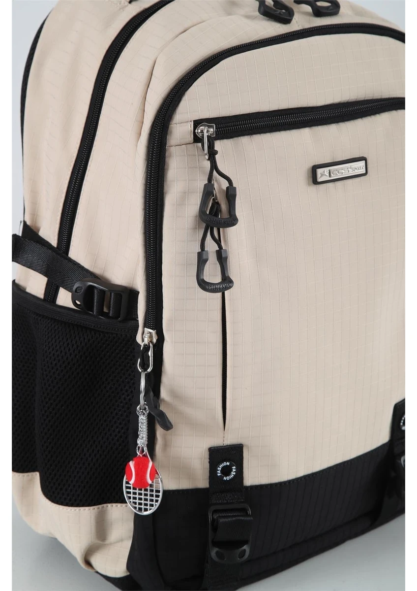 Ççs 51930  Dayanıklı ve Konforlu BEJ Spor, Okul Sırt Çantası — görsel 3
