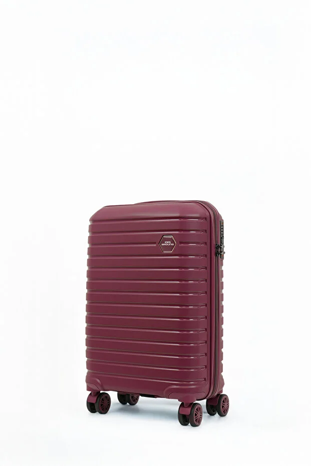 GROUND 10663 Vanille Kabin Boy Valiz Bordo