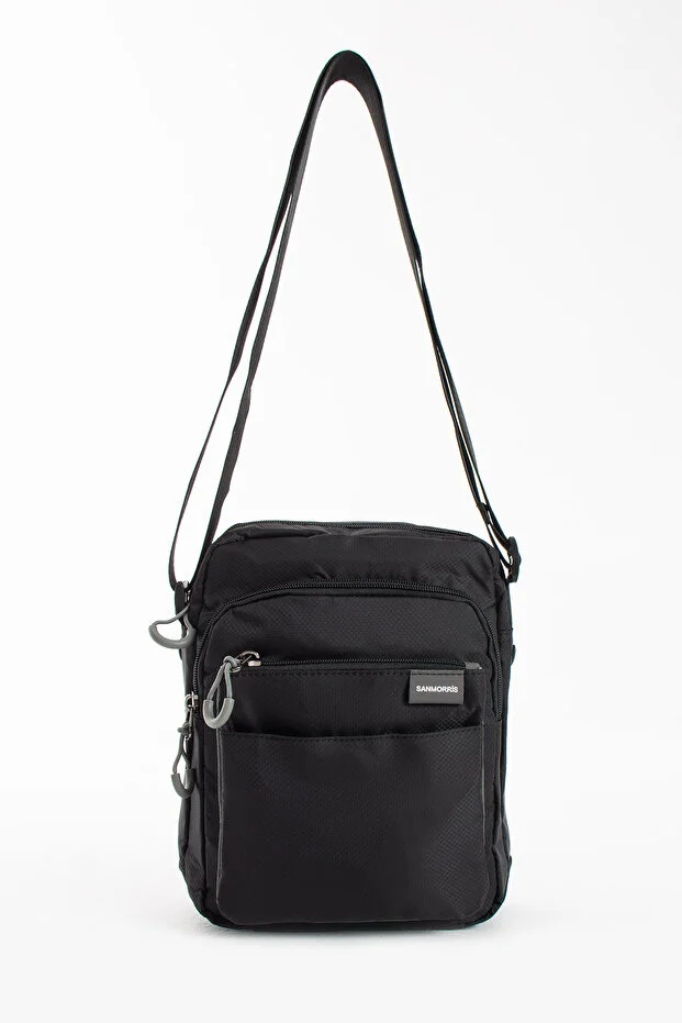 Sanmorris 6022 Unisex 5 Bölmeli Suya Dayanıklı Paraşüt Kumaş Organizer Çanta SİYAH