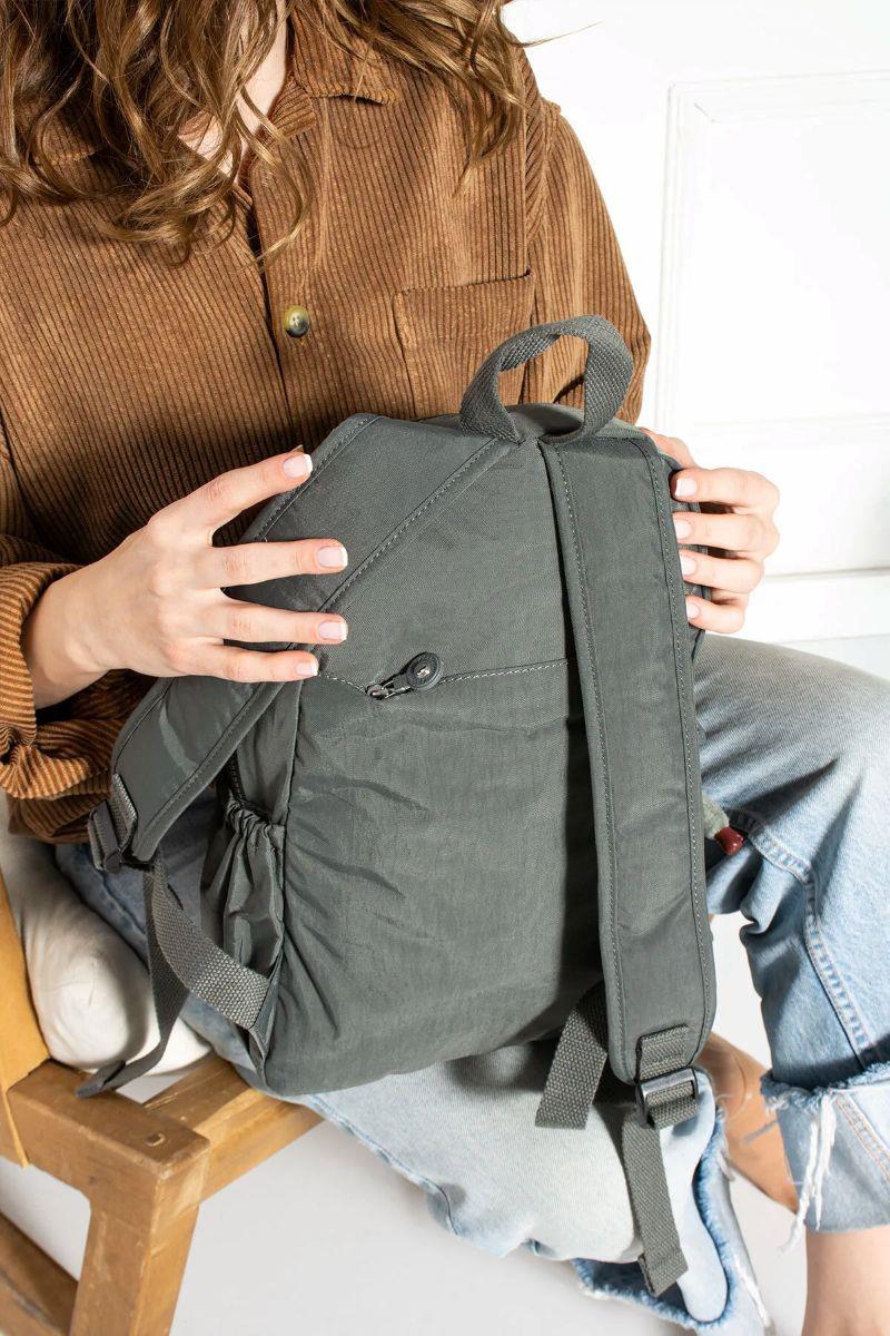 Sanmorris Unisex Suya Dayanıklı Paraşüt Kumaş Çok Gözlü Ön Cepli Ayarlanabilir Askılı KOYU GRİ — görsel 3