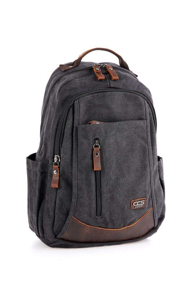 ÇÇS 51398 Kanvas Sırt Çantası-SİYAH — görsel 2
