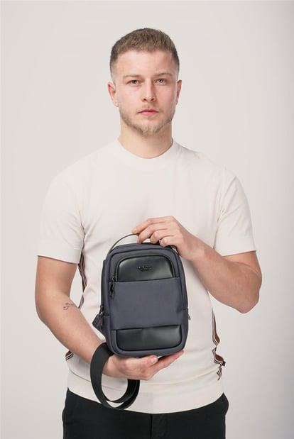 ÇÇS 31562 Tek Askılı Çapraz Çanta Gri — görsel 2