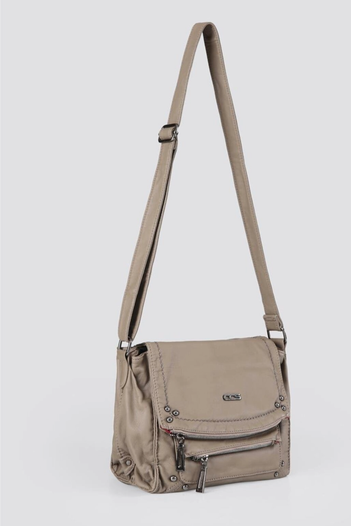 ÇÇS 17232 OMUZ ÇANTASI BEJ — görsel 2