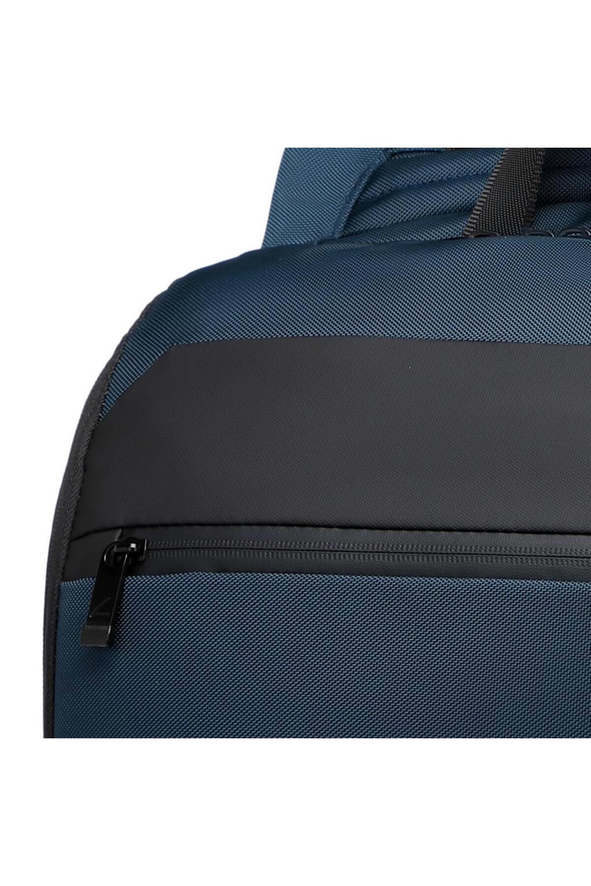 Laptop Gözlü Business Sırt Çantası Oxford Kumaş 8680 Lacivert — görsel 2