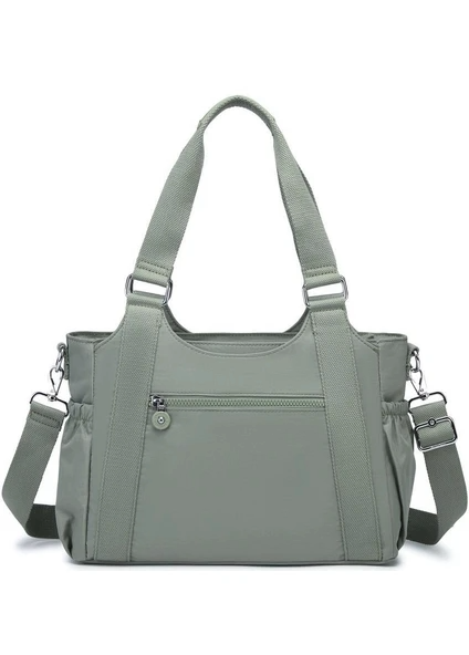 Smart Bags Kadın Omuz Çantası Krinkıl Kumaş  1163 Yeşil — görsel 2