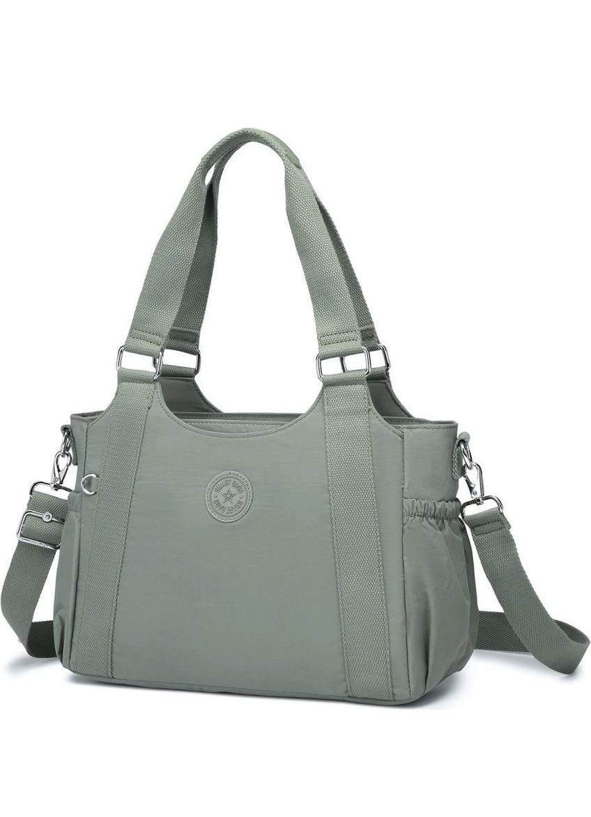 Smart Bags Kadın Omuz Çantası Krinkıl Kumaş  1163 Yeşil — görsel 3