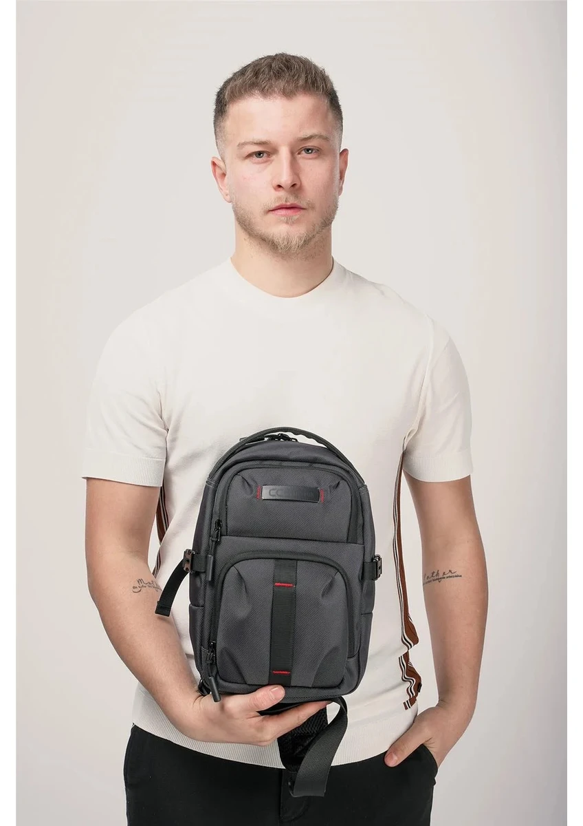 Ççs 31542 Tek Askılı Çapraz Çanta Gri — görsel 4