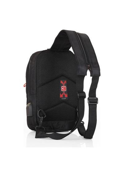 Ççs 71296 Usb Girişli Tek Omuz Askılı Çanta-Siyah — görsel 6