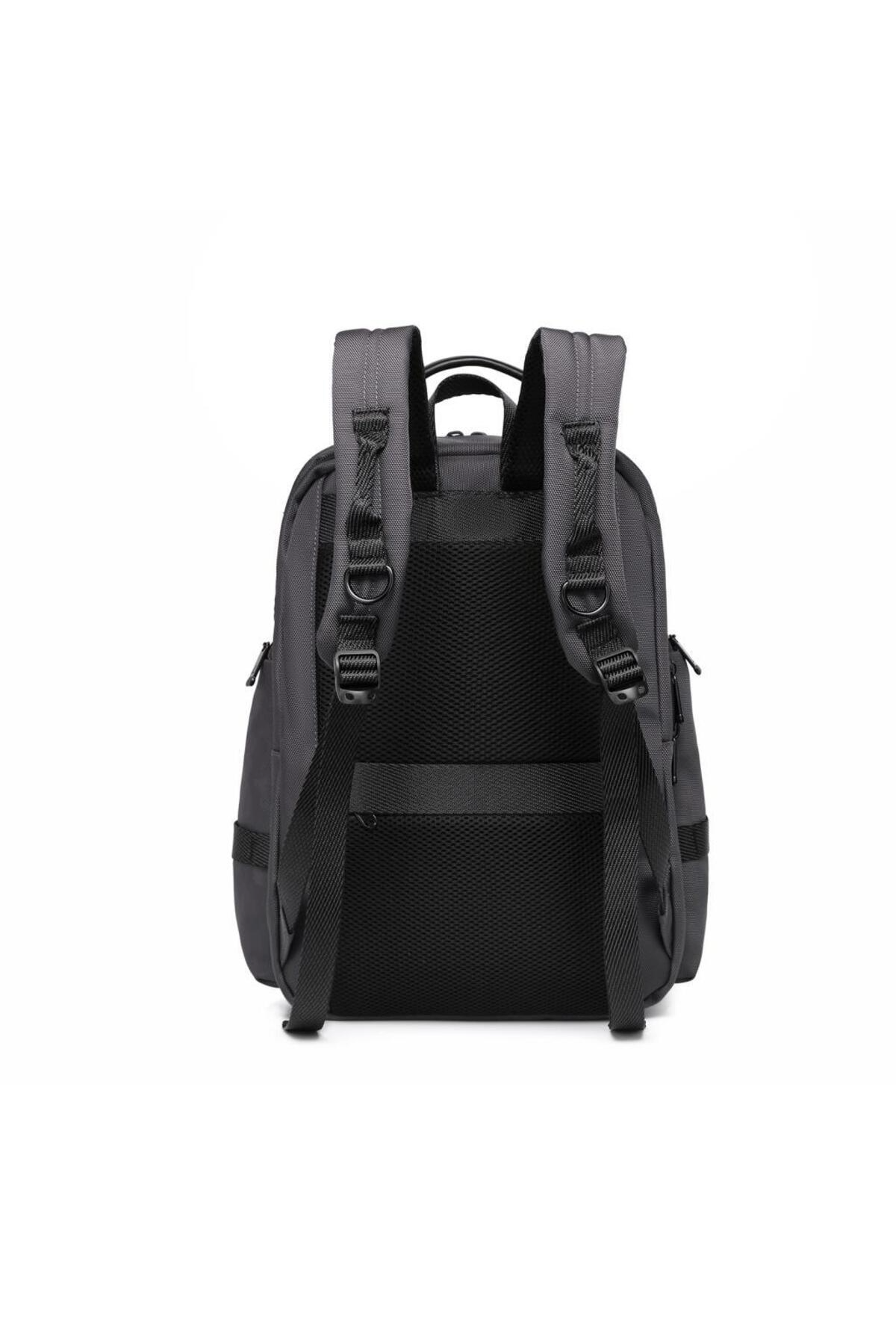 Laptop Gözlü Business Sırt Çantası Oxford Kumaş 8687 Gri